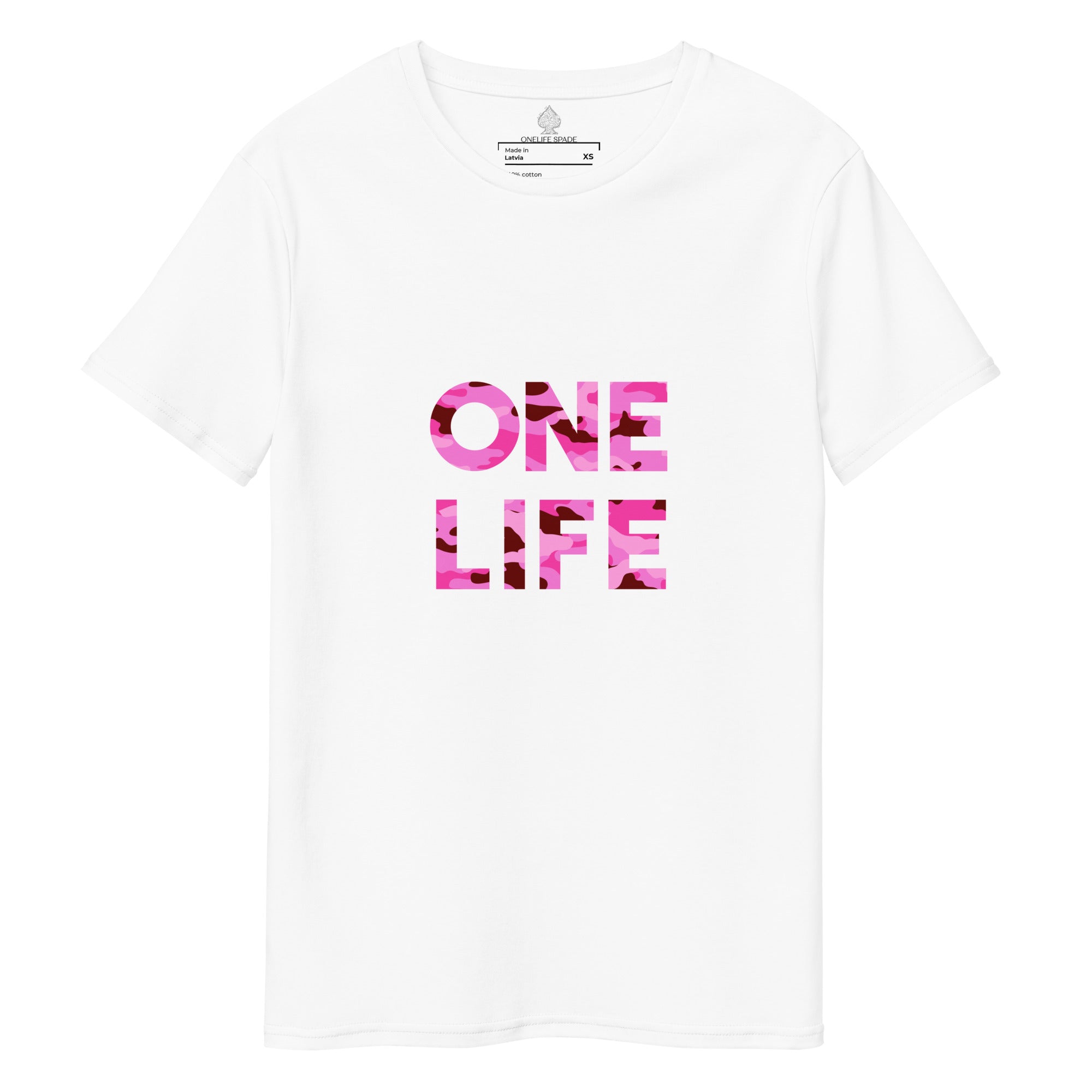 Pink Camouflage OneLife White T-shirt
